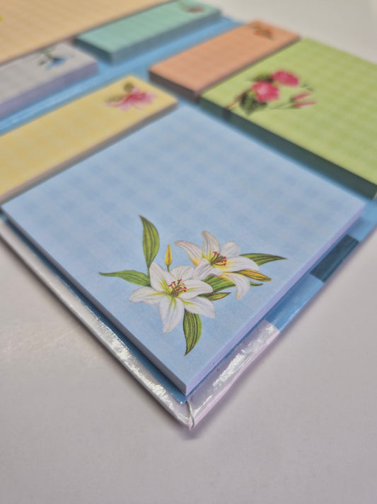 Floral Sticky Notes Set