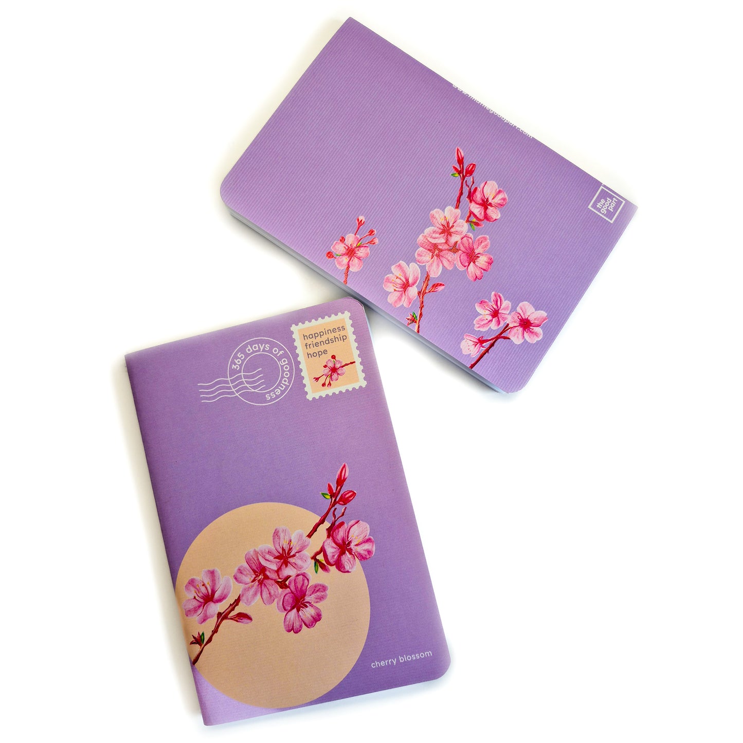 B6 Single Notebook | 100 GSM paper | 100 pages| Blank pages | Centre thread stitched | Floral collection | Cherry blossom