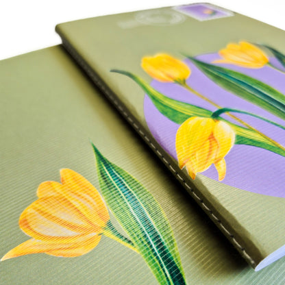 B6 Notebooks| Set of 6 | Floral Collection |100 GSM paper | 100 pages| Blank pages | Centre thread stitched