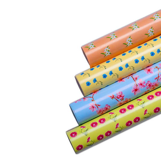 Floral Wrapping Paper- Set of 8
