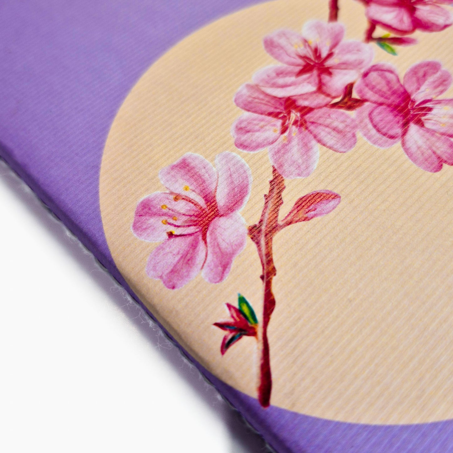 B6 Single Notebook | 100 GSM paper | 100 pages| Blank pages | Centre thread stitched | Floral collection | Cherry blossom