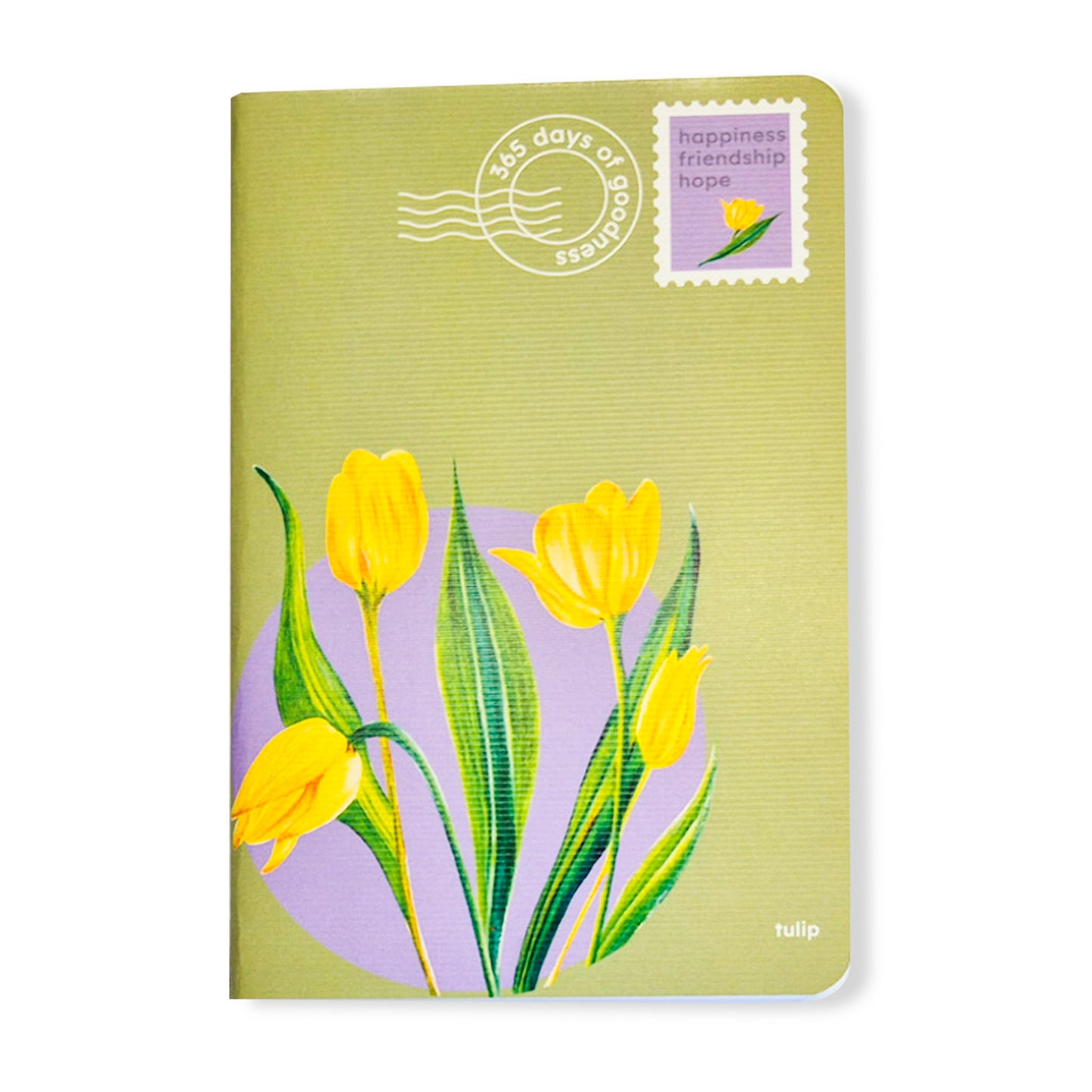 B6 Single Notebook | 100 GSM paper | 100 pages| Blank pages | Centre thread stitched | Floral collection | Tulip