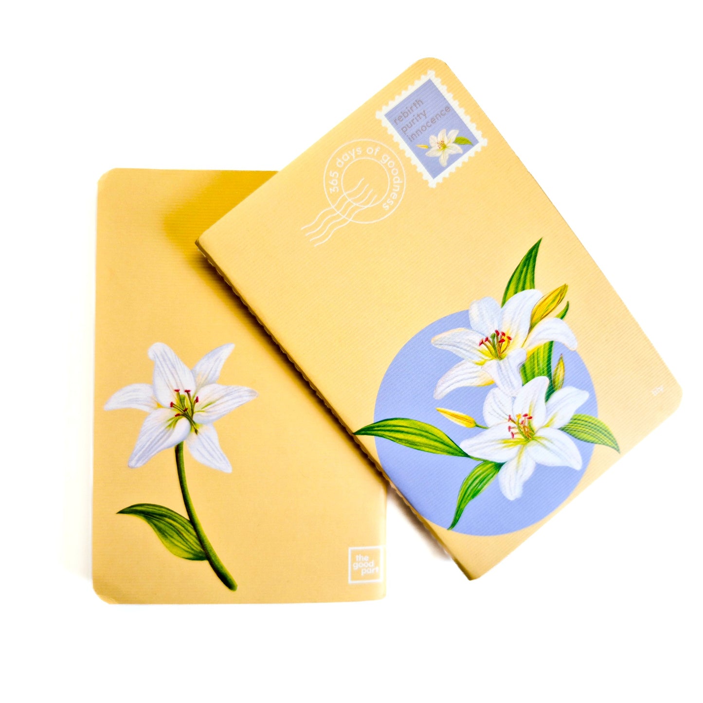 B6 Single Notebook | 100 GSM paper | 100 pages| Blank pages | Centre thread stitched | Floral collection | Lily