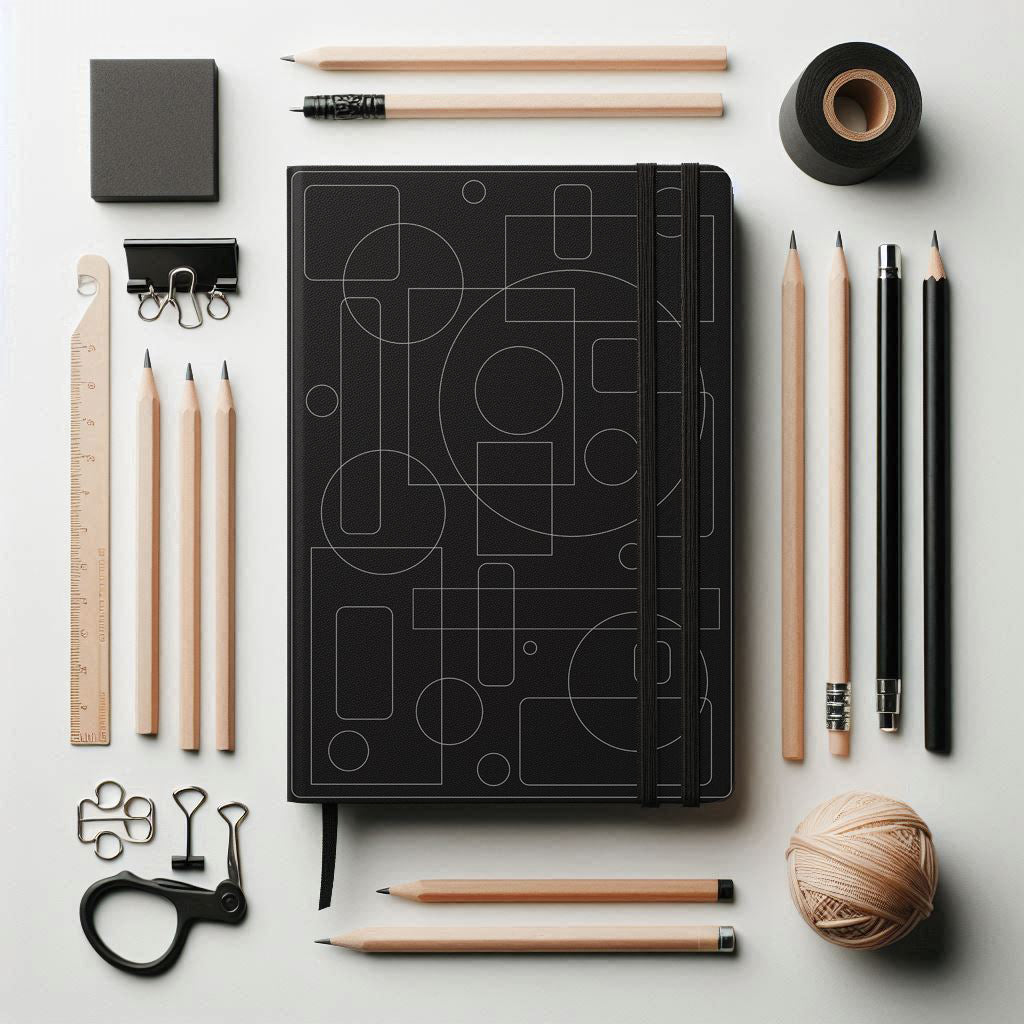 Black Foil Geometric Abstract