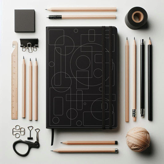 Black Foil Geometric Abstract