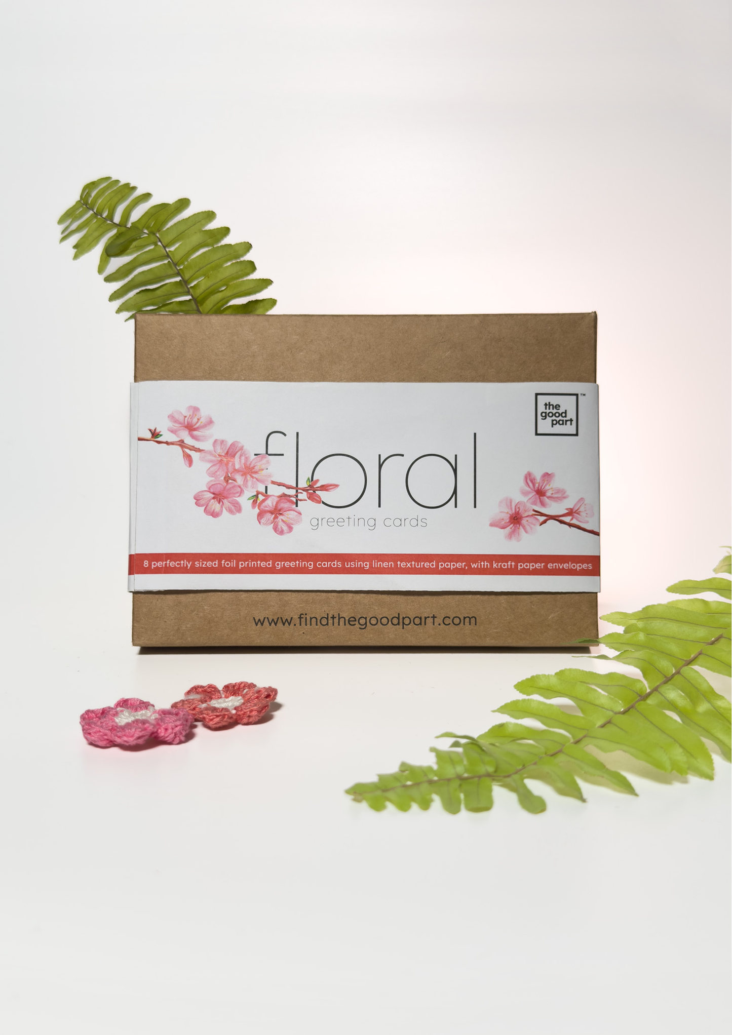 Floral Greeting Card- Set of 8