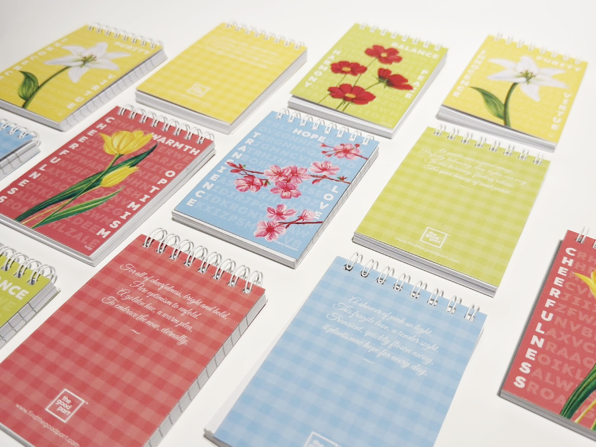 Floral Pocket Notepad- Set of 4