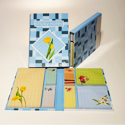 Floral Sticky Notes Set