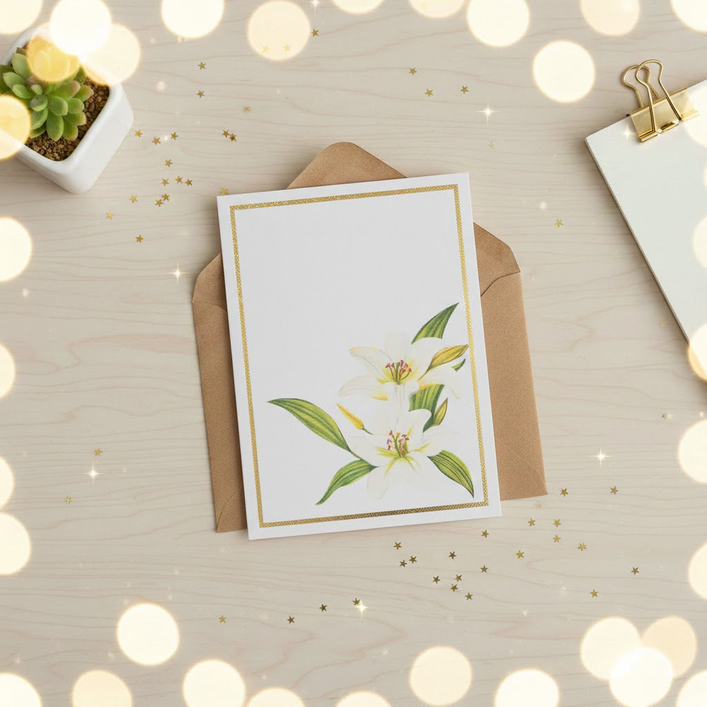 Floral Greeting Card- Set of 8