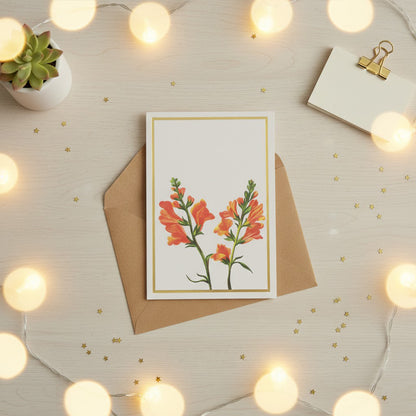 Floral Greeting Card- Set of 8