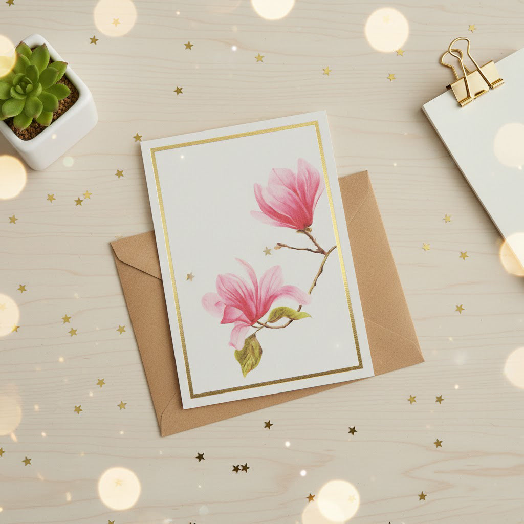 Floral Greeting Card- Set of 8