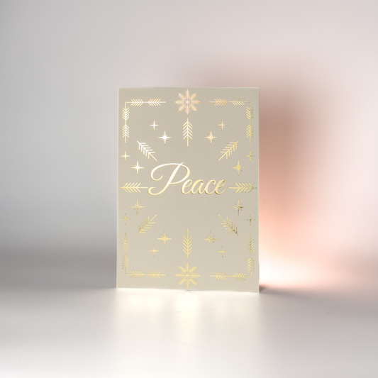 Peace  Christmas Greeting Card